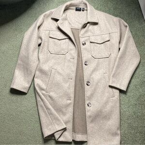 Vero Moda Beige Wool Blend Coat